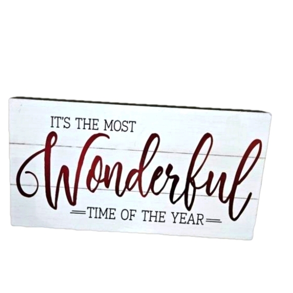 Hand Crafted Holiday Wall Decor Christmas Sign - Picture 2 of 14